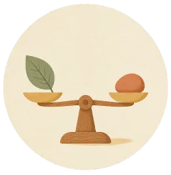 Balanced milestone artwork